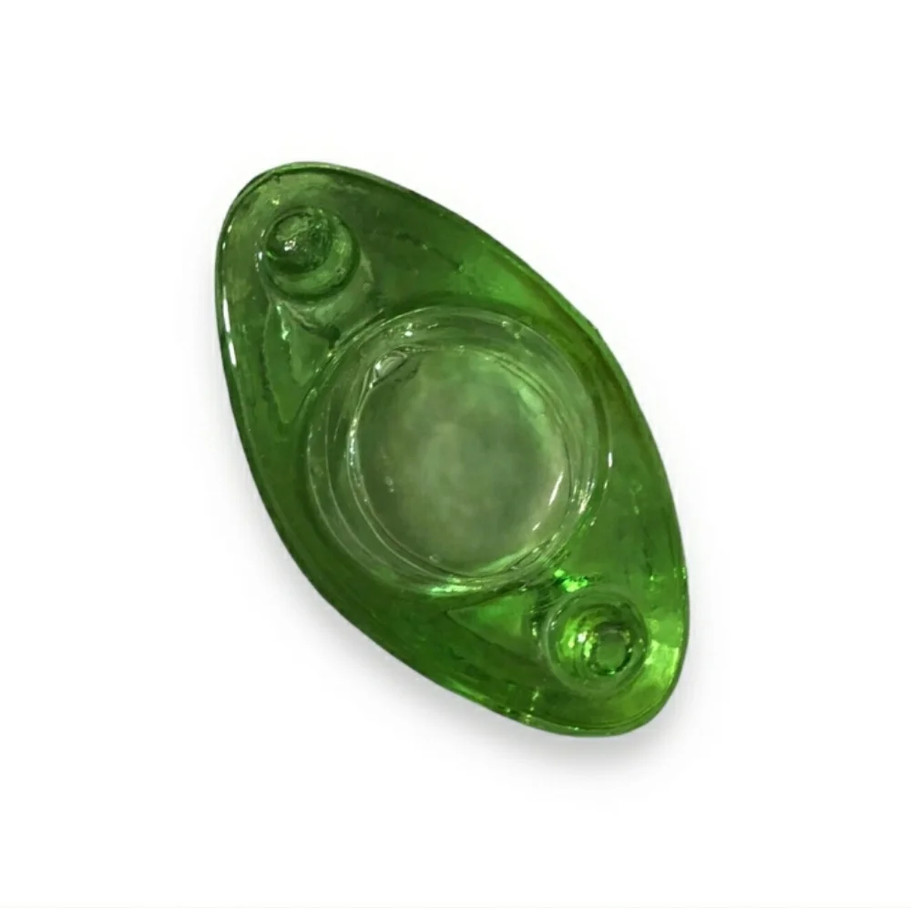 Vintage Stackable Green Glass Votive HolderVINTAGE!